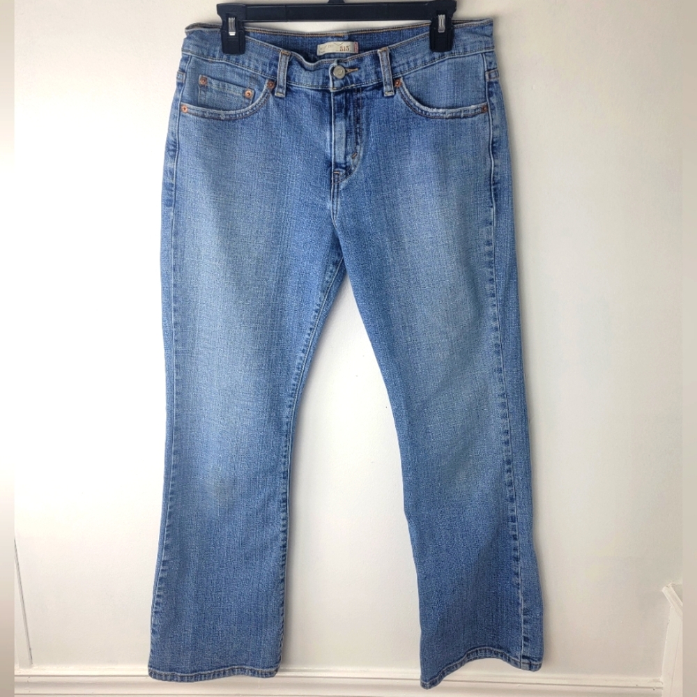 Levi’s Strauss 515 Bootcut Jeans Mid Rise Blue Medium Wash Denim Women’s Size 8S